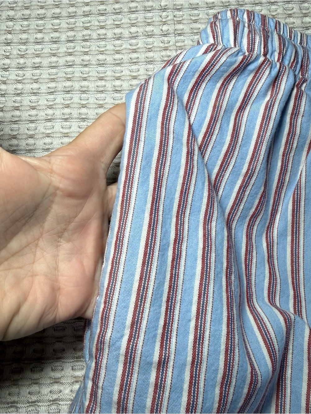 Polo Ralph Lauren Pajama Pants Mens Large Red Blue Stripe Cotton Sleep Lounge - Picture 8 of 10
